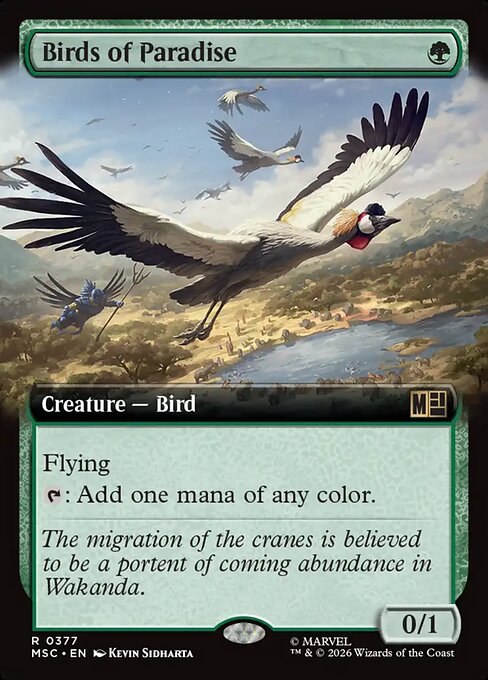 Birds of Paradise Magic: The Gathering card
