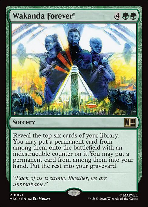Wakanda Forever! Magic: The Gathering card