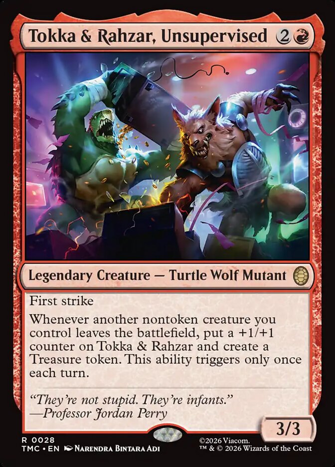 Tokka & Rahzar, Unsupervised card image