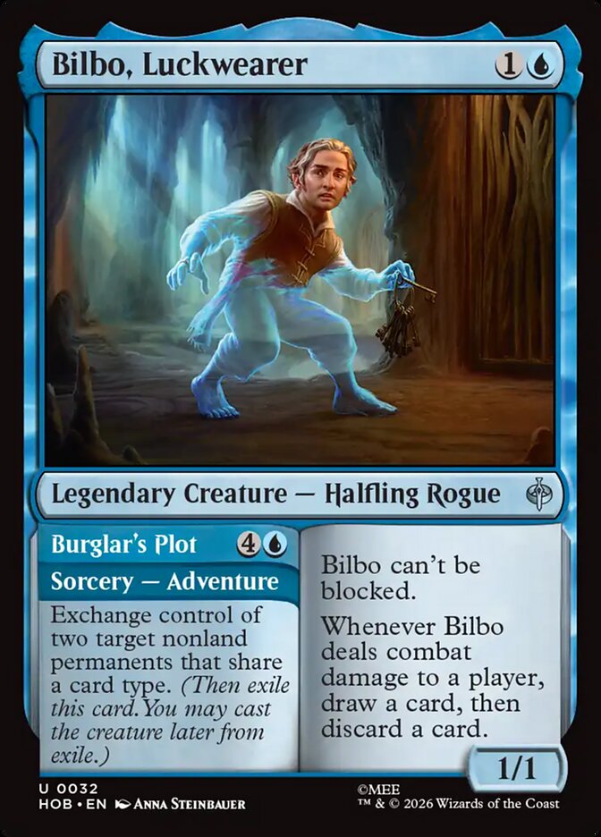 Bilbo, Luckwearer // Burglar's Plot card image