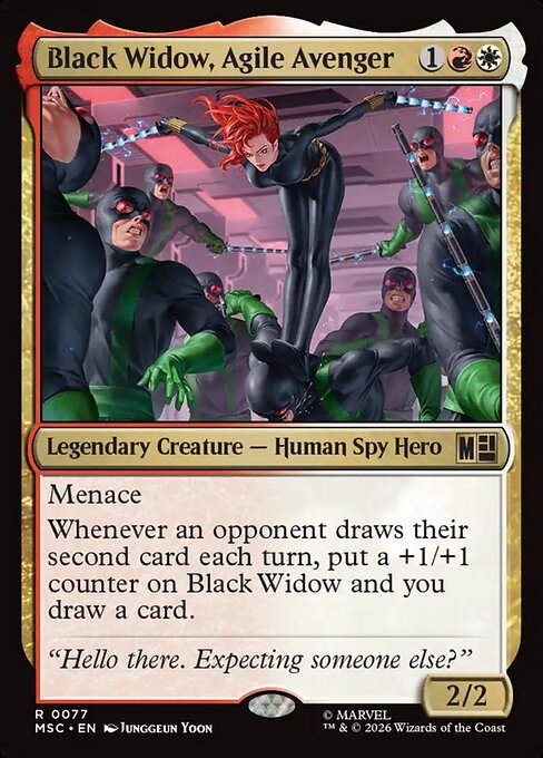 Black Widow, Agile Avenger Magic: The Gathering card