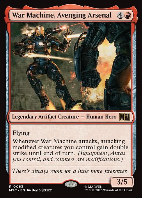 War Machine, Avenging Arsenal Magic: The Gathering card