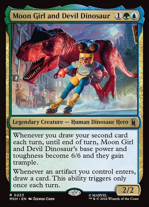 Moon Girl and Devil Dinosaur Magic: The Gathering card