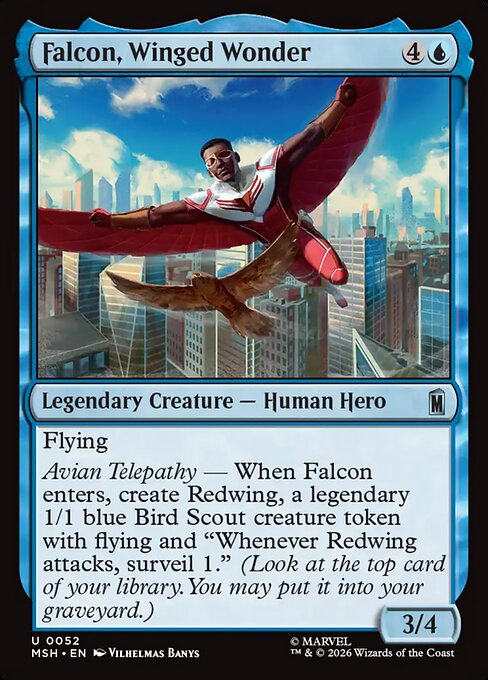 Falcon, Winged Wonder Magic: The Gathering card