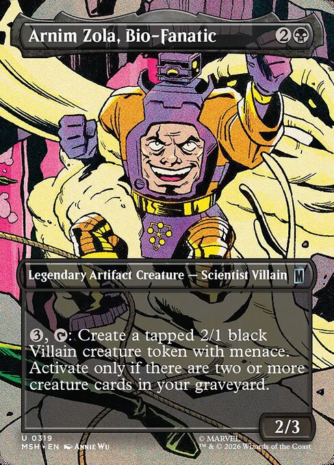 Arnim Zola, Bio-Fanatic Magic: The Gathering card