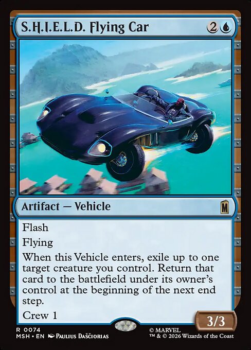 S.H.I.E.L.D. Flying Car Magic: The Gathering card