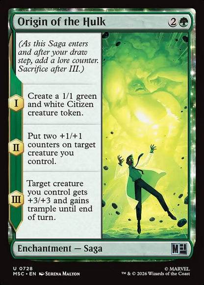 Origin of the Hulk Magic: The Gathering card