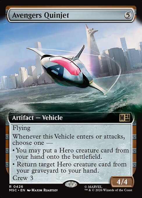 Avengers Quinjet Magic: The Gathering card