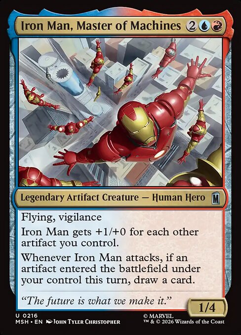 Iron Man, Master of Machines Magic: The Gathering card