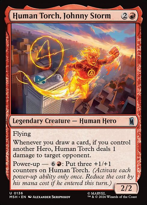 Human Torch, Johnny Storm Magic: The Gathering card