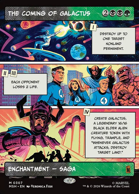 The Coming of Galactus Magic: The Gathering card