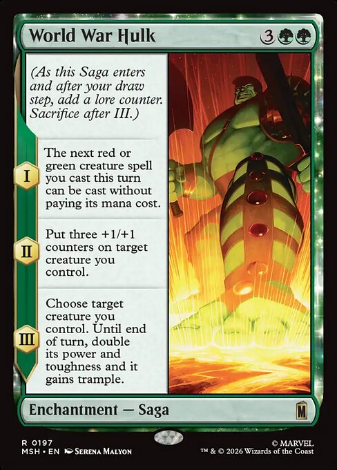 World War Hulk Magic: The Gathering card