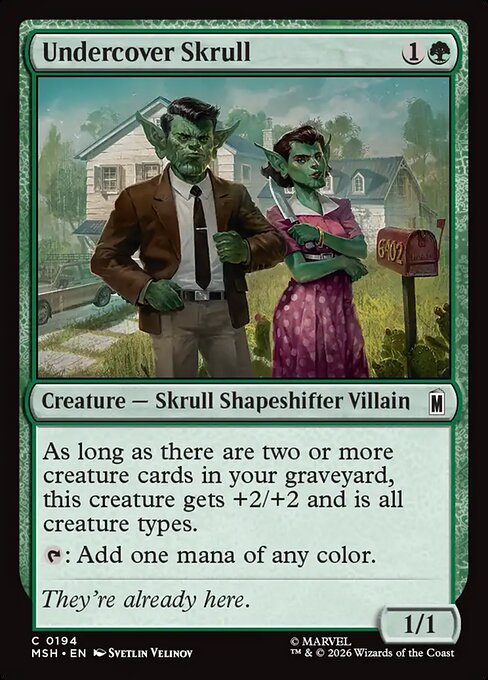 Undercover Skrull Magic: The Gathering card