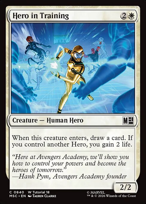 Hero in Training Magic: The Gathering card