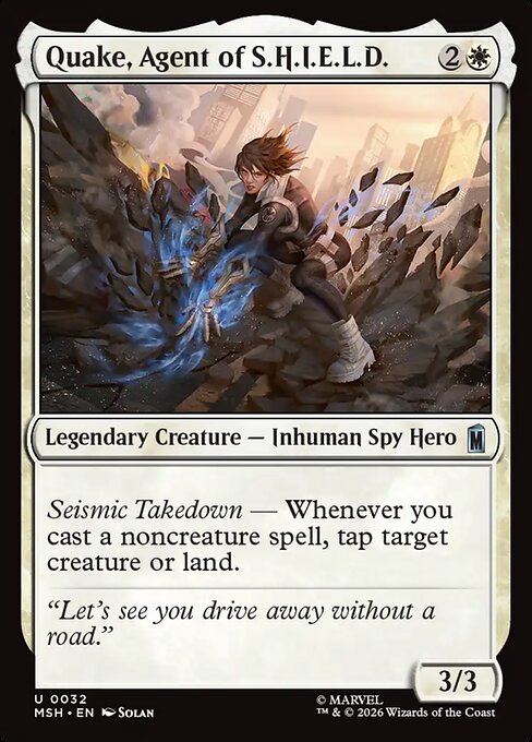 Quake, Agent of S.H.I.E.L.D. Magic: The Gathering card