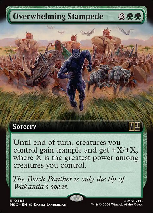 Overwhelming Stampede Magic: The Gathering card