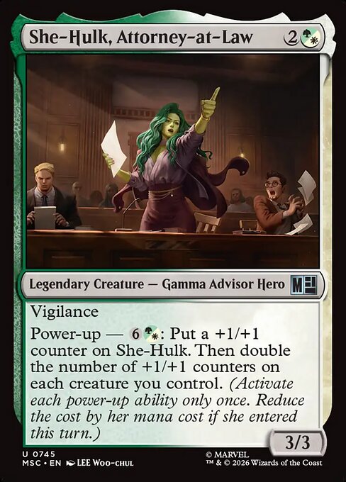 She-Hulk, Attorney-at-Law Magic: The Gathering card