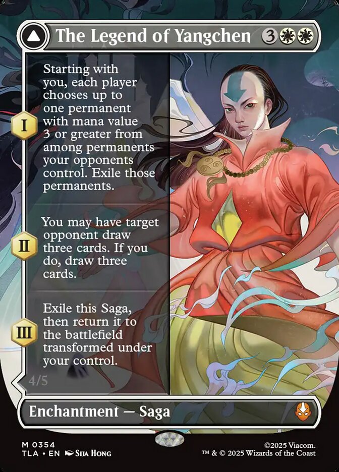 The Legend of Yangchen // Avatar Yangchen Magic: The Gathering card