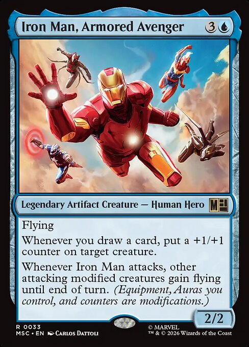 Iron Man, Armored Avenger Magic: The Gathering card