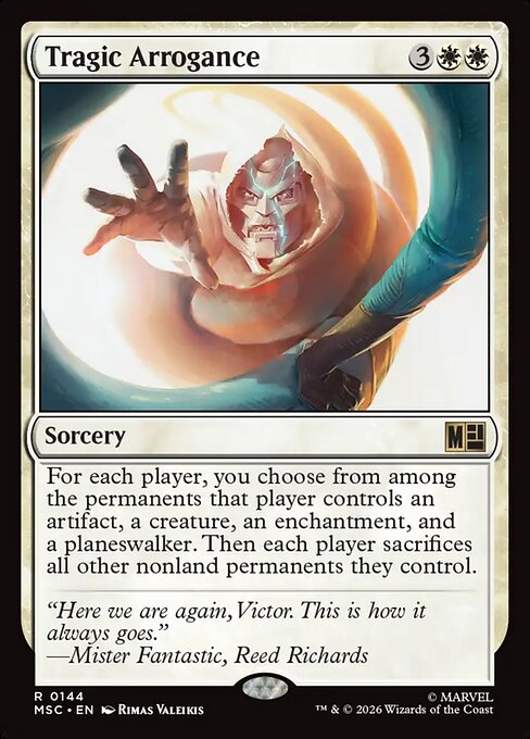 Tragic Arrogance Magic: The Gathering card