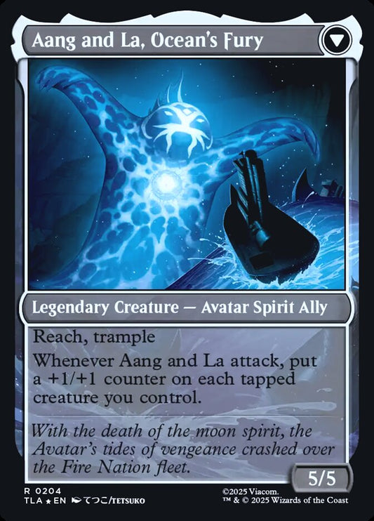 Aang and La, Ocean's Fury card image