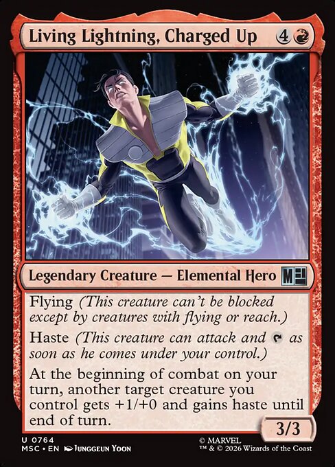 Living Lightning, Charged Up Magic: The Gathering card