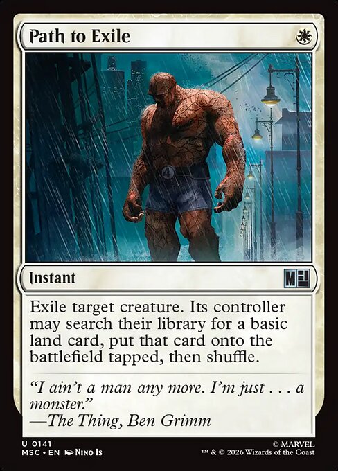 Path to Exile Magic: The Gathering card