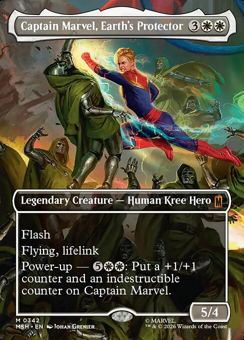 Captain Marvel, Earth's Protector Magic: The Gathering card