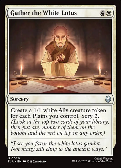 Gather the White Lotus Magic: The Gathering card