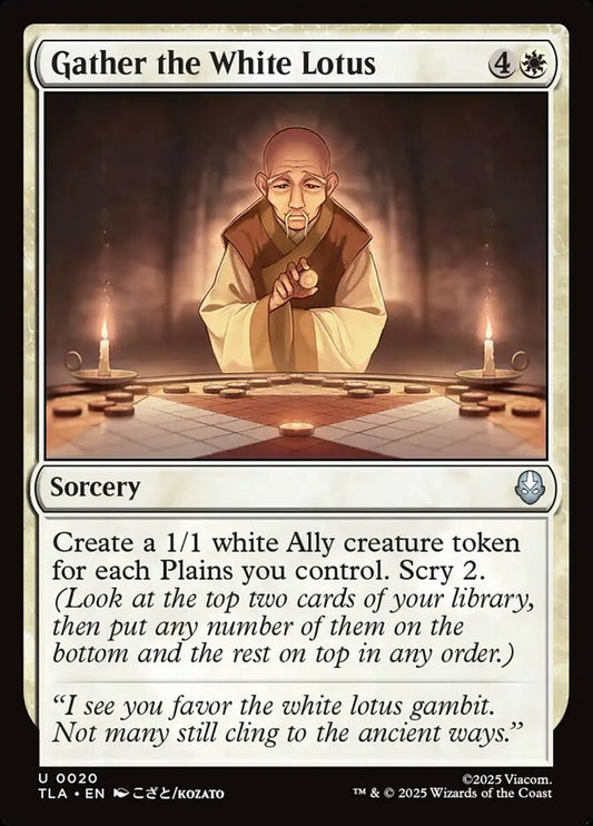 Gather the White Lotus Magic: The Gathering card