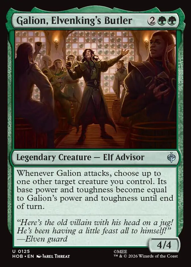 Galion, Elvenking's Butler card image