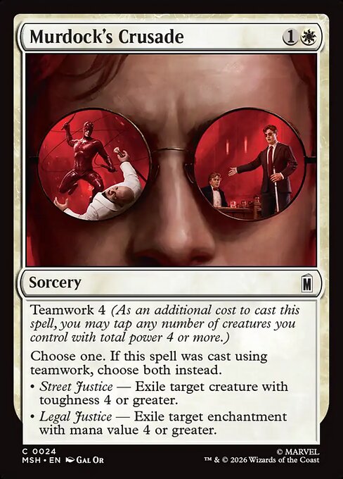 Murdock's Crusade Magic: The Gathering card