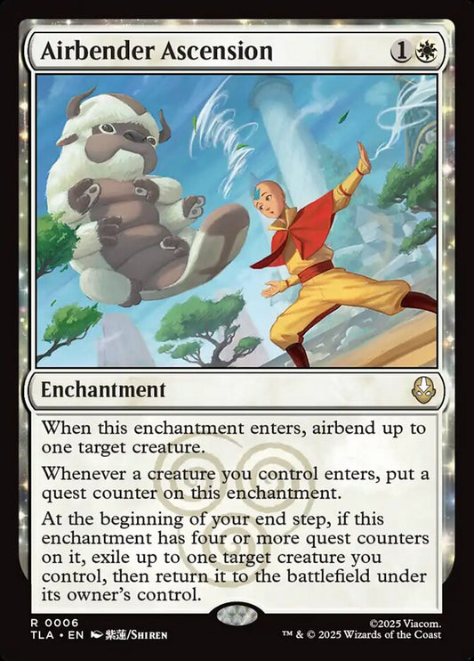 Airbender Ascension Magic: The Gathering card