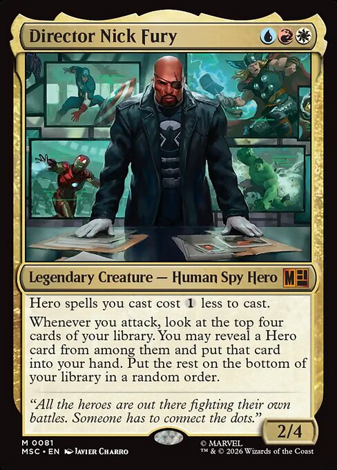 Director Nick Fury Magic: The Gathering card