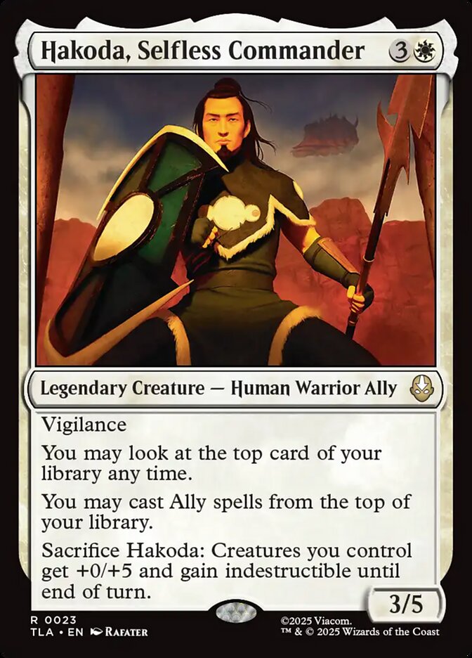 Hakoda, Selfless Commander Magic: The Gathering card