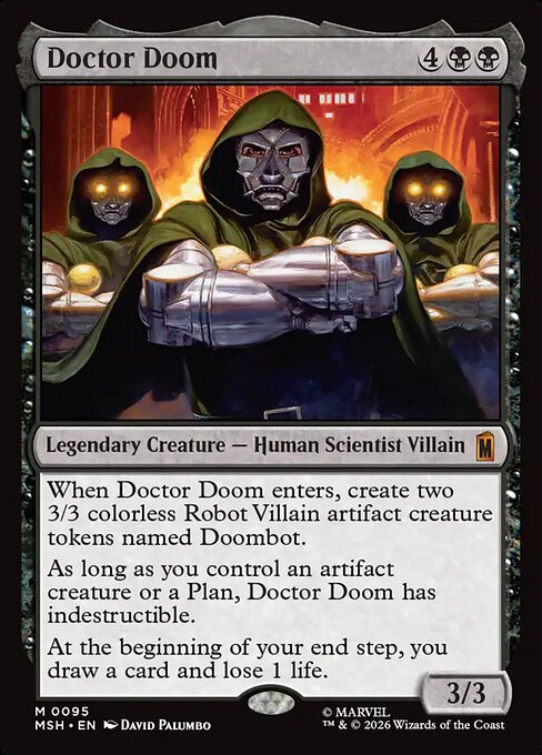 Doctor Doom Magic: The Gathering card