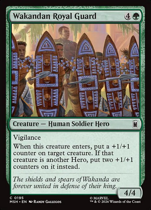 Wakandan Royal Guard Magic: The Gathering card