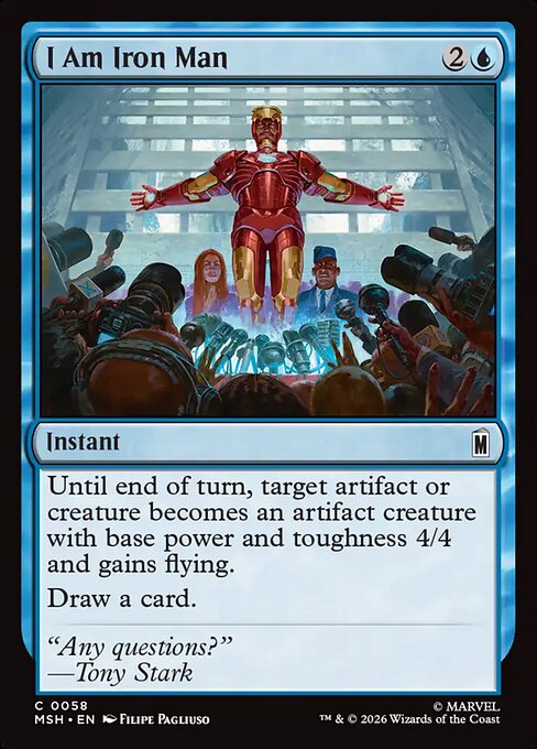 I Am Iron Man Magic: The Gathering card