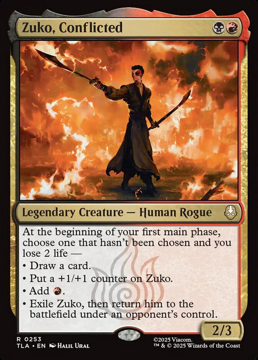 Zuko, Conflicted Magic: The Gathering card