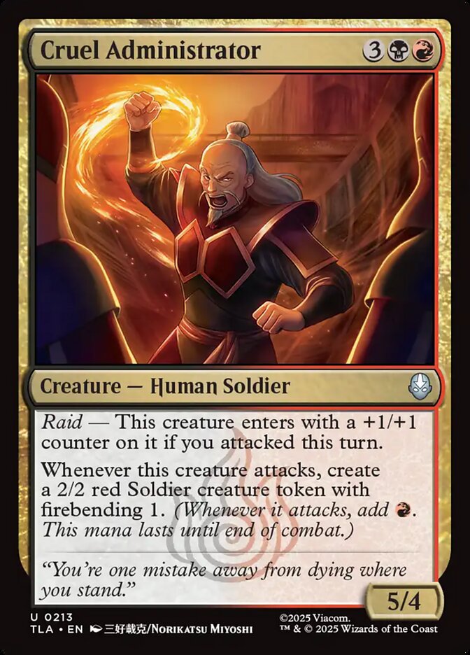 Cruel Administrator Magic: The Gathering card