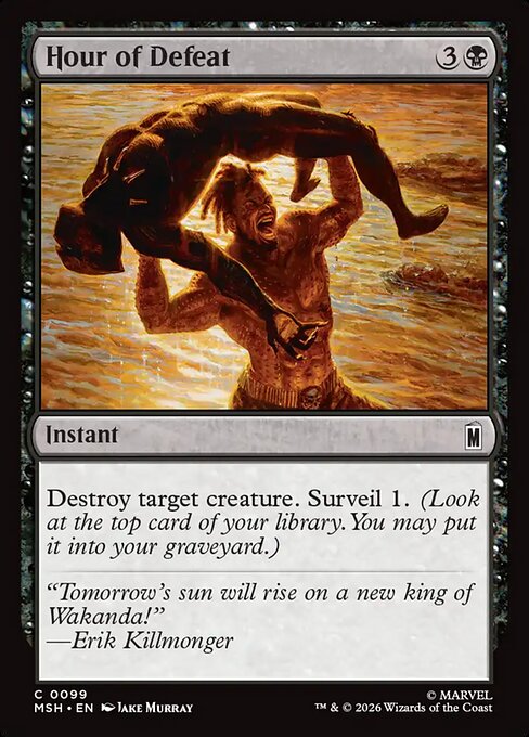 Hour of Defeat Magic: The Gathering card