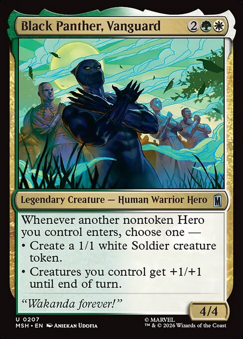 Black Panther, Vanguard Magic: The Gathering card