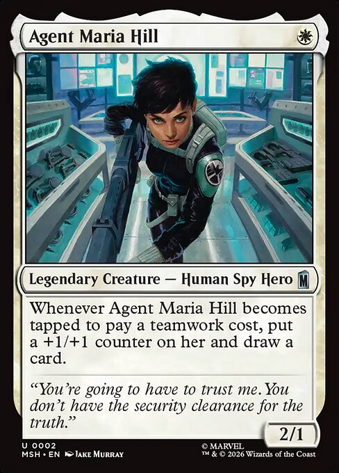 Agent Maria Hill Magic: The Gathering card