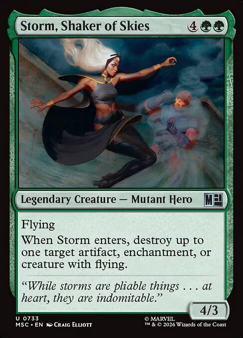 Storm, Shaker of Skies Magic: The Gathering card