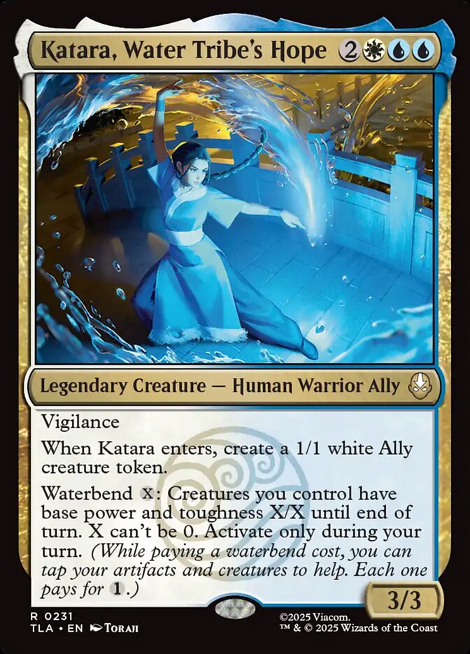Katara, Water Tribe's Hope Magic: The Gathering card