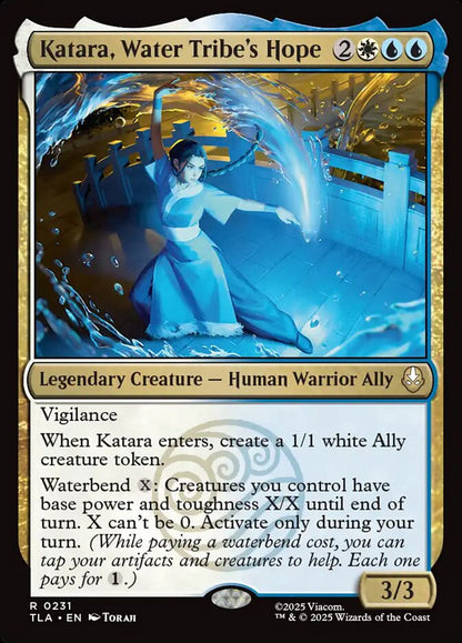 Katara, Water Tribe's Hope Magic: The Gathering card
