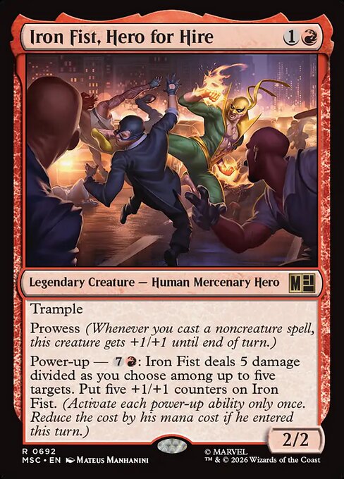 Iron Fist, Hero for Hire Magic: The Gathering card
