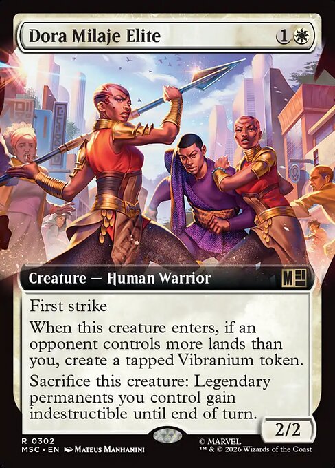 Dora Milaje Elite Magic: The Gathering card