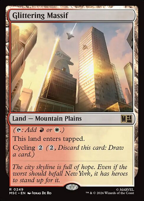 Glittering Massif Magic: The Gathering card