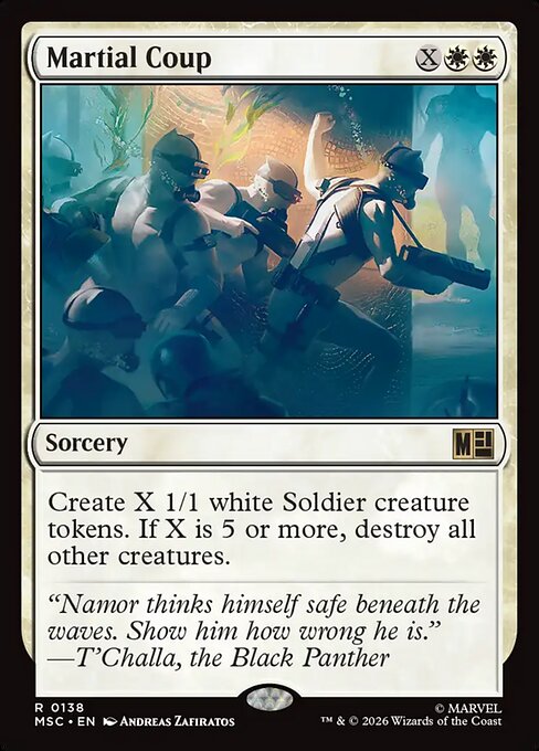 Martial Coup Magic: The Gathering card